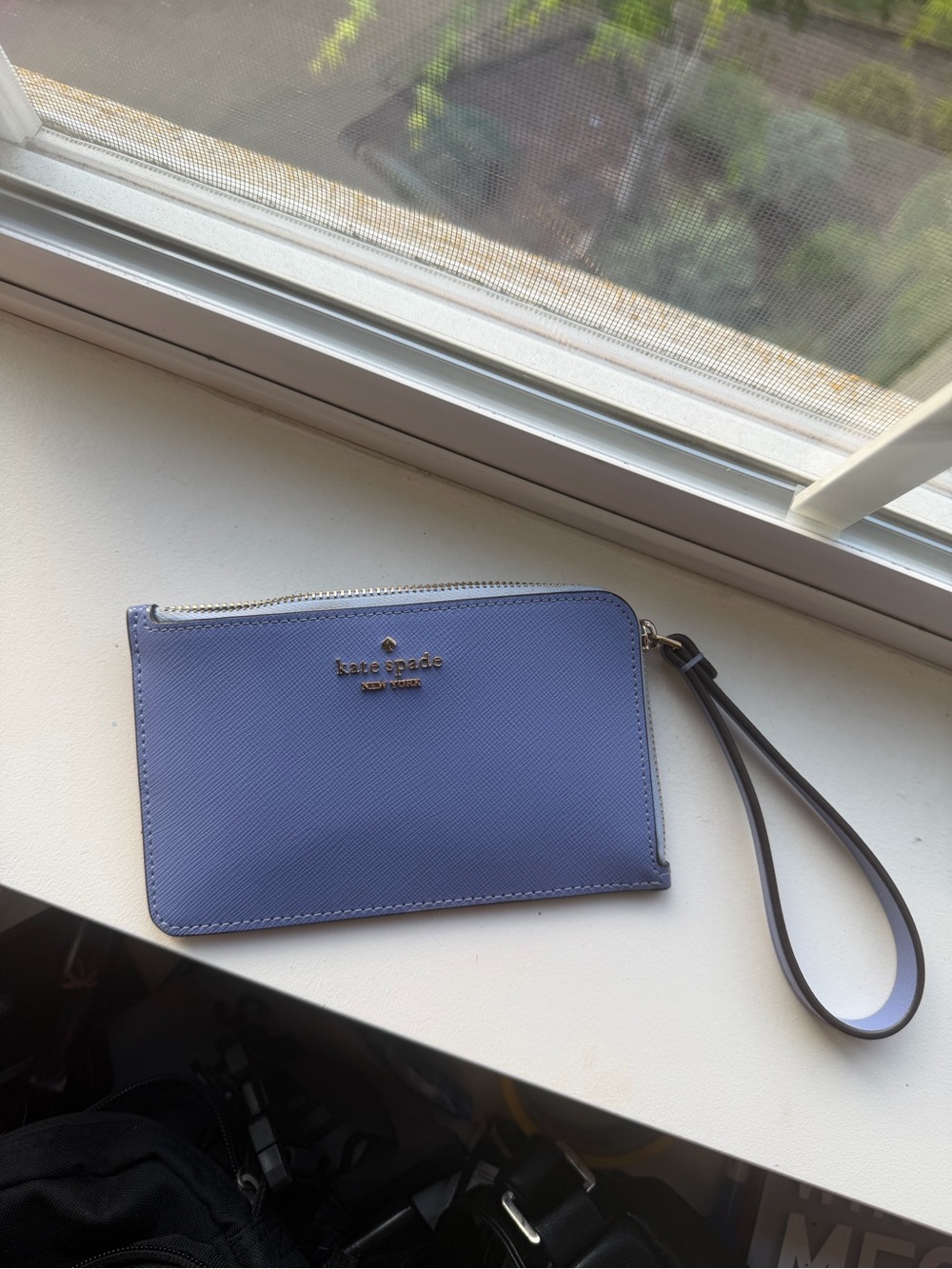 kate spade Lavender Zip Wristlet with Removable Strap
